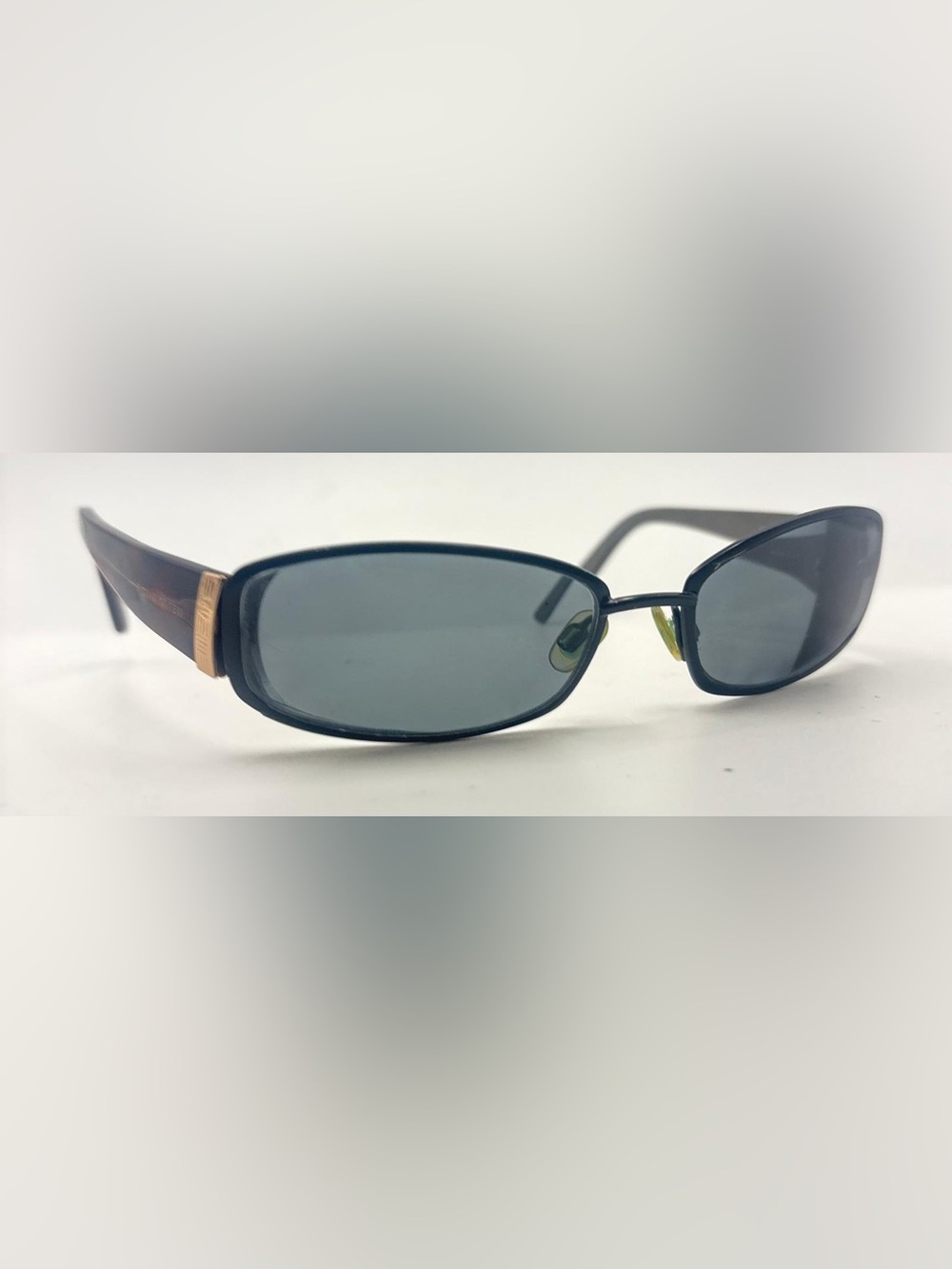 Sigrid Olsen Black Tortoise Oval Sunglasses Frames Only